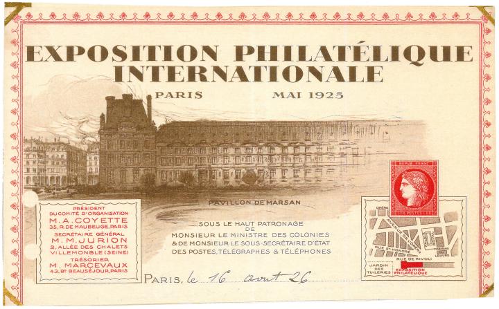 Paris 1925 : le premier bloc-feuillet philatélique du monde